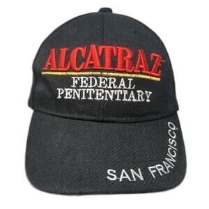 Alcatraz Federal Penitentiary San Francisco Strapback Baseball Cap Black OS